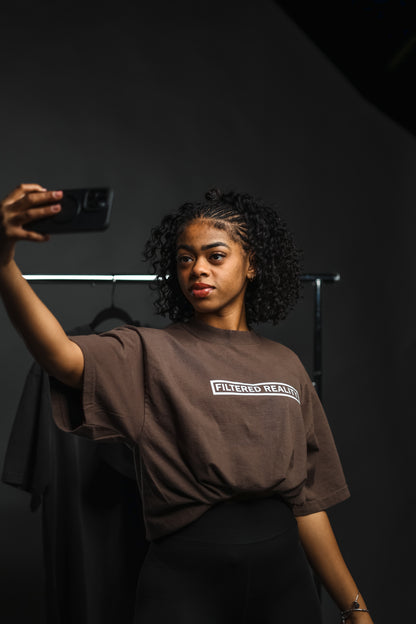 SHORT SLEEVE BROWN T-SHIRT